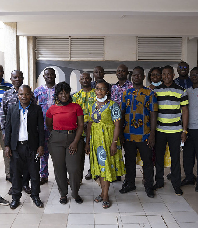 Jean-Luc Berthier a encadré un groupe d'enseignants de collèges/lycées lors de la formation Ana-Nour au Togo