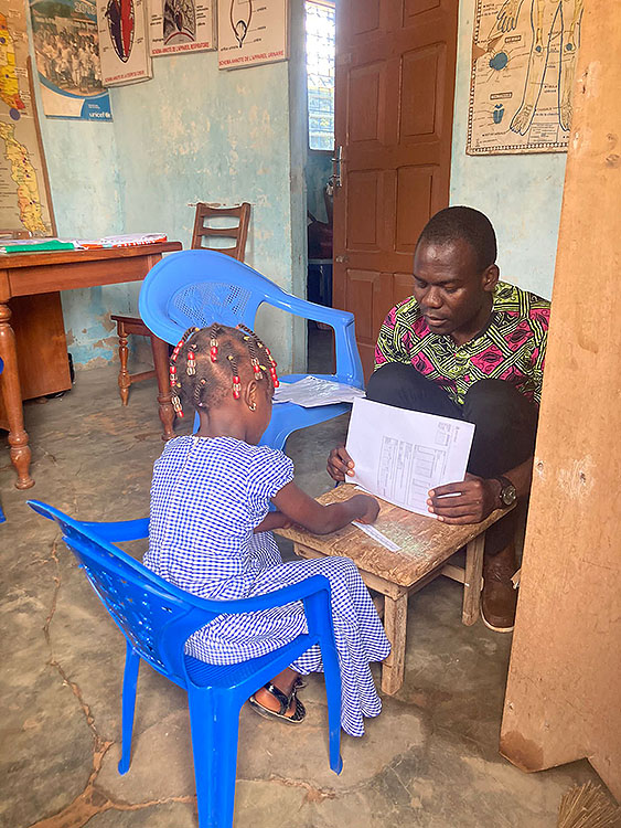 Évaluation Ana-Nour Togo en maternelle moyenne section.